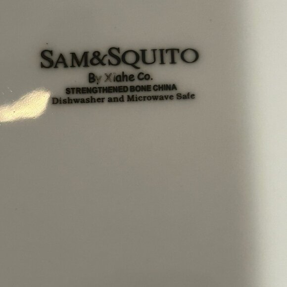 NWOT Sam & Squito  White Square Salad Dessert Plates Set of 4 - Picture 10 of 13